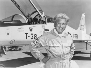 Jackie Cochran with Aircraft